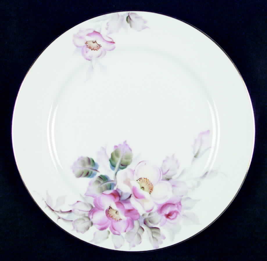 Wild Rose (Occupied Japan) Dinner Plate by Fuji-1