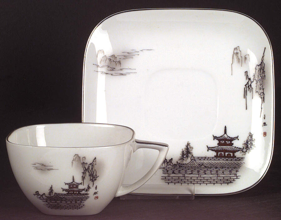2151 Flat Cup & Saucer Set by Fukagawa-1