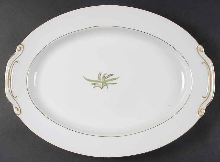 507 16" Oval Serving Platter by Fukagawa-1