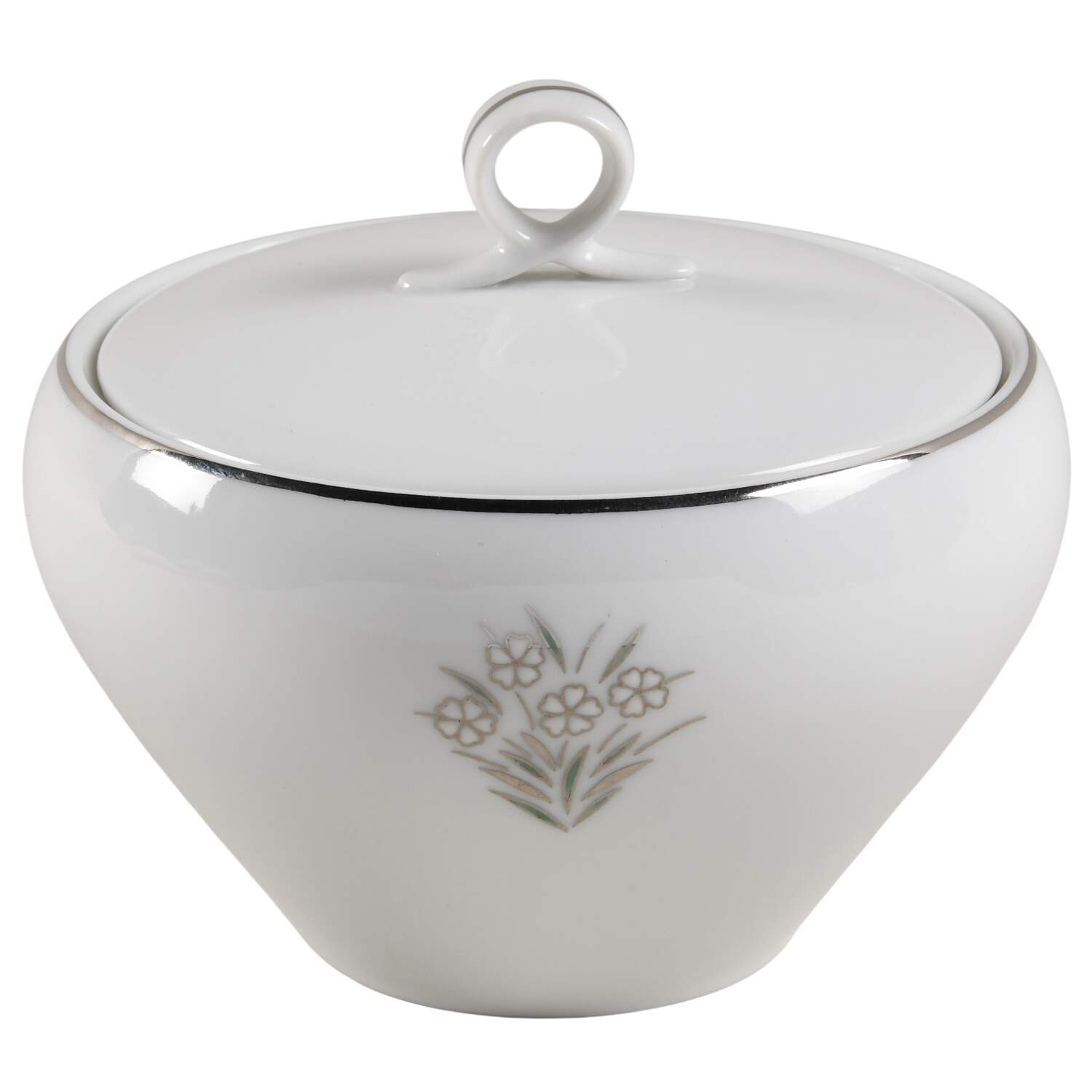 Primrose Sugar Bowl & Lid by Fukagawa-1