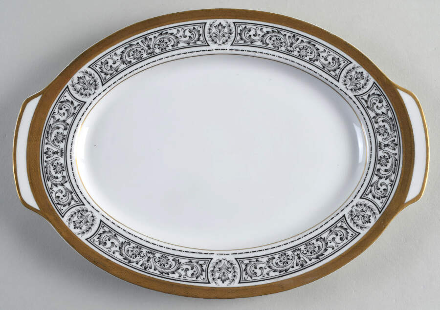 8316 12" Oval Serving Platter by Fukagawa-1