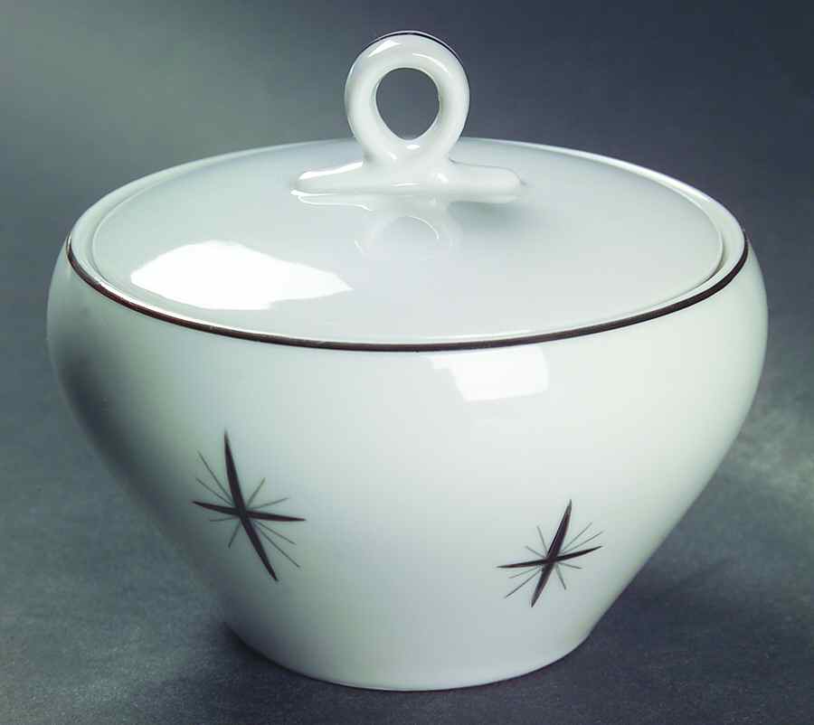 Cross Star Sugar Bowl & Lid by Fukagawa-1