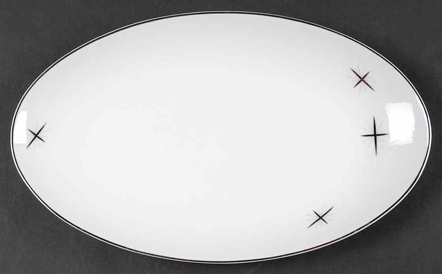 Cross Star Relish/Gravy Underplate by Fukagawa-1