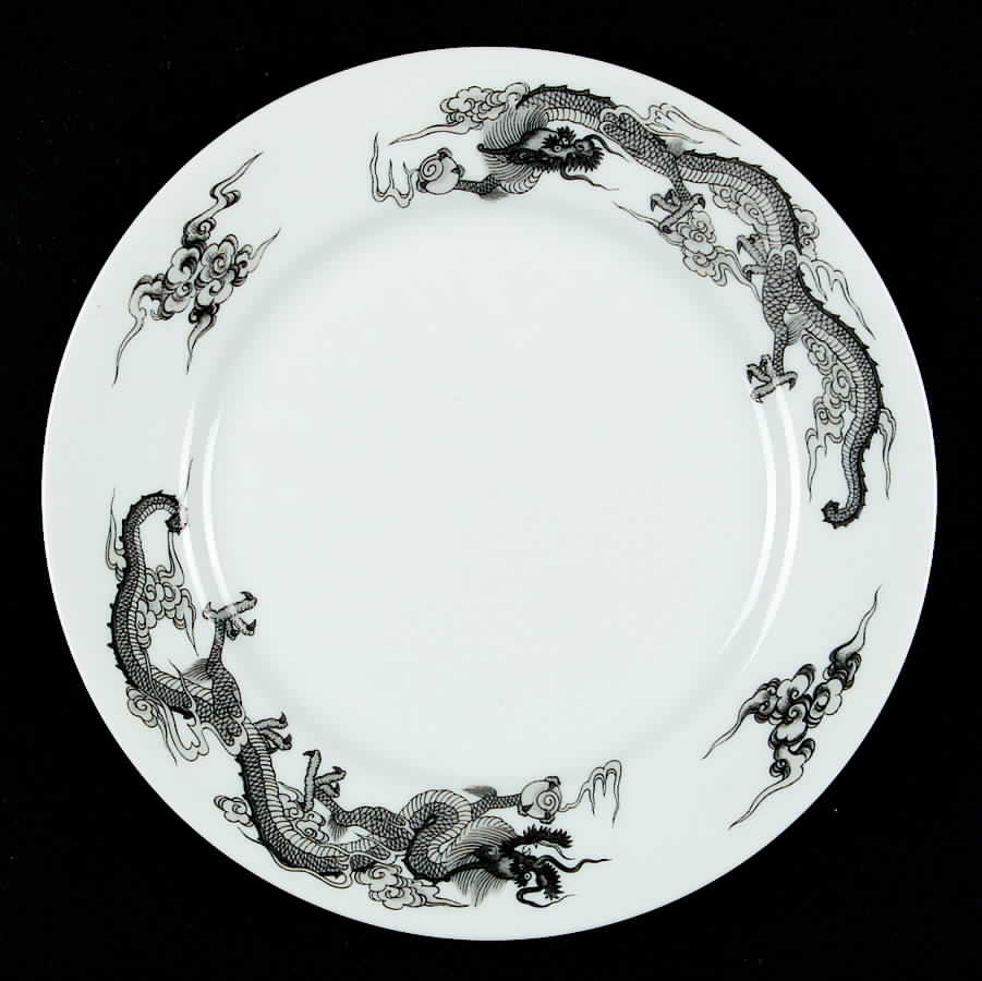 Dragon Gray Bread & Butter Plate by Tiffany-1