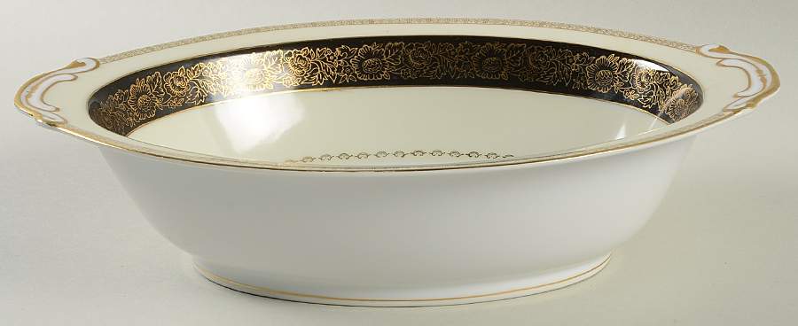 FUK14 10" Oval Vegetable Bowl by Fukagawa-1