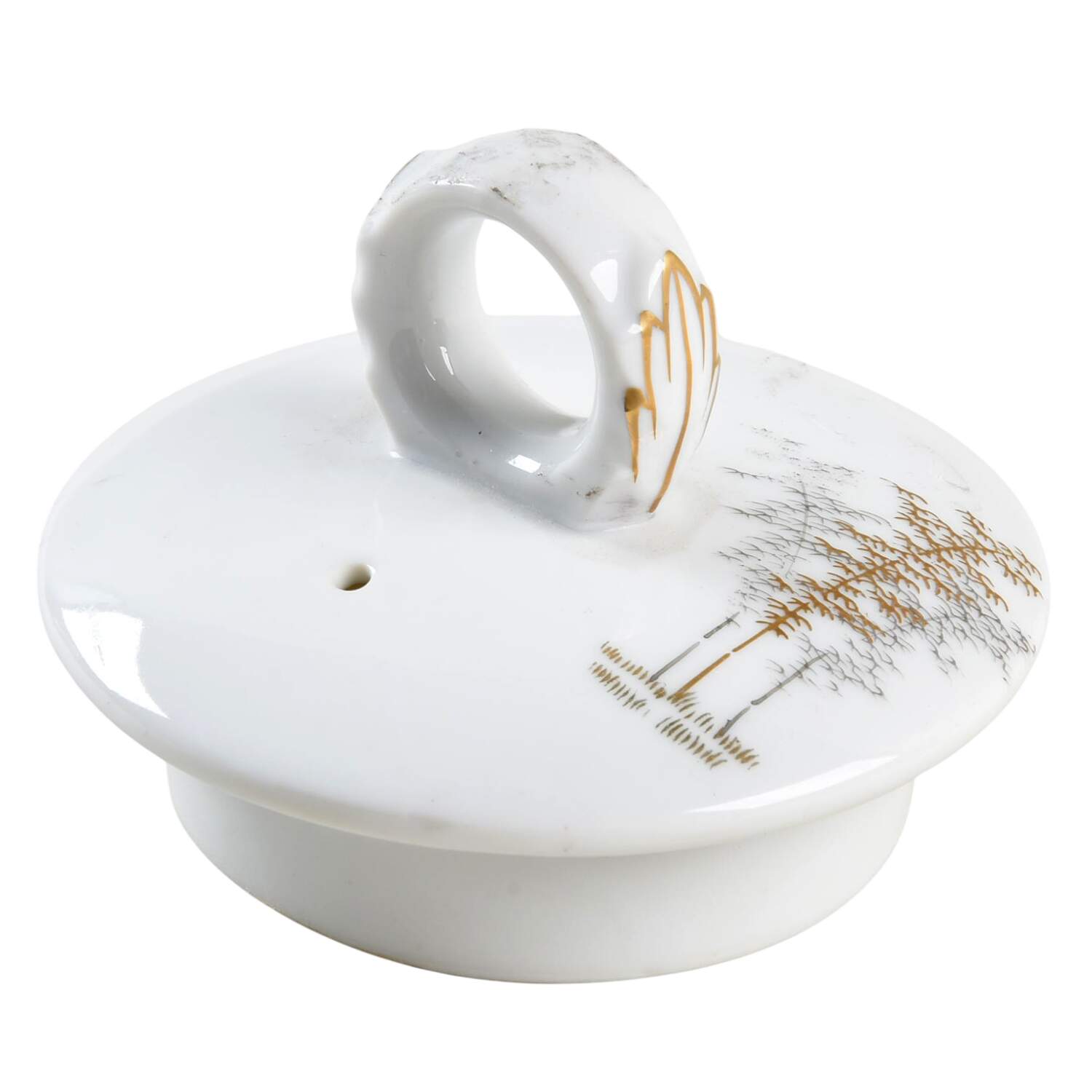Gold Bamboo Lid for Coffee Pot by Fukagawa-1