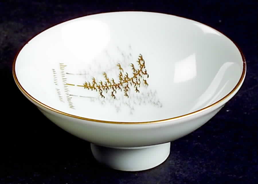 Gold Bamboo Salt Dip by Fukagawa-1