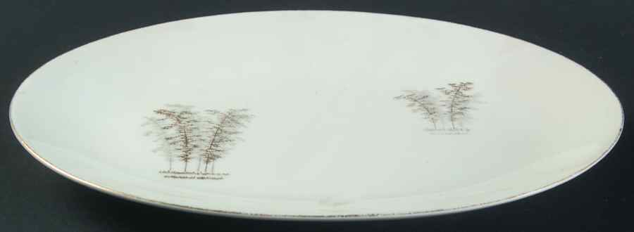Gold Bamboo Relish/Gravy Underplate by Fukagawa-1