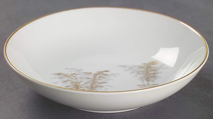 Gold Bamboo Fruit/Dessert (Sauce) Bowl by Fukagawa-1