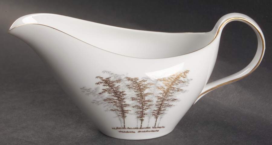 Gold Bamboo Creamer by Fukagawa-1