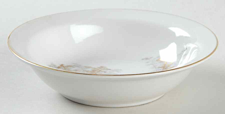 Gold Bamboo Rim Fruit/Dessert (Sauce) Bowl by Fukagawa-1