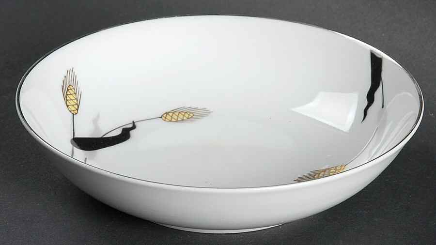 Gold Wave Fruit/Dessert (Sauce) Bowl by Fukagawa-1