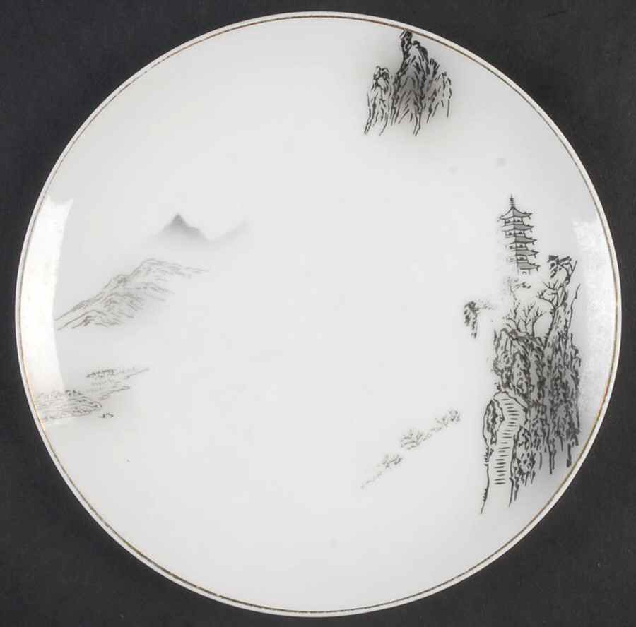 Landscape Salad Plate by Fukagawa-1