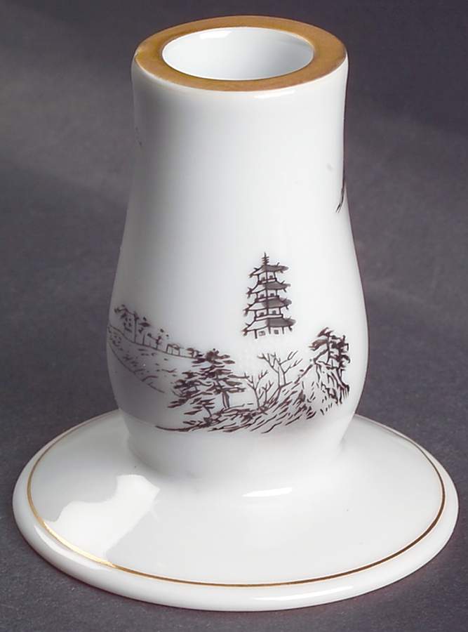 Landscape 3" Candlestick by Fukagawa-1
