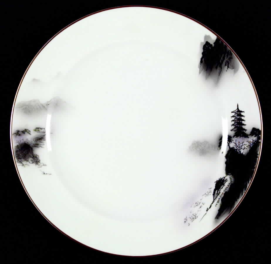 Landscape Dinner Plate by Fukagawa-1