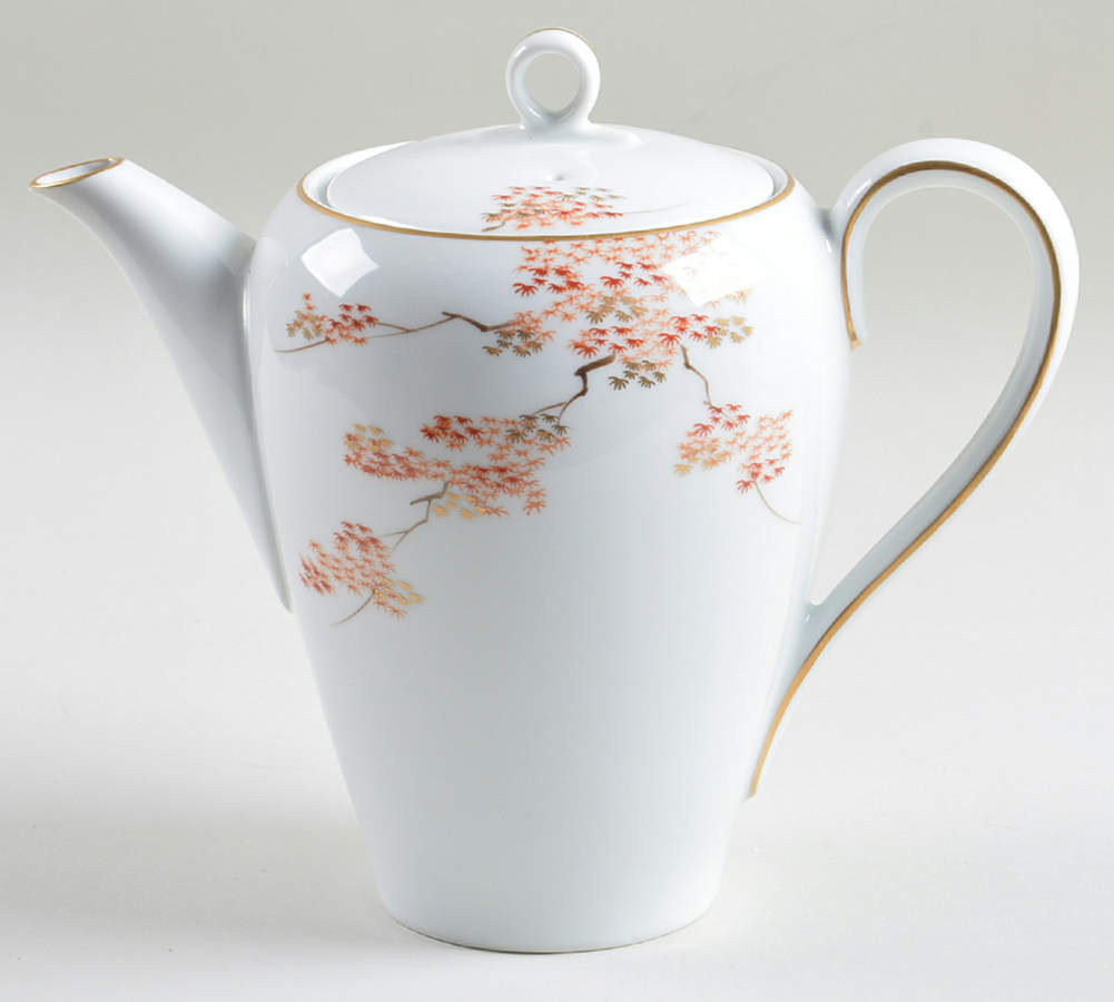 Maple (Coupe) Mini Coffee Pot & Lid by Fukagawa-1