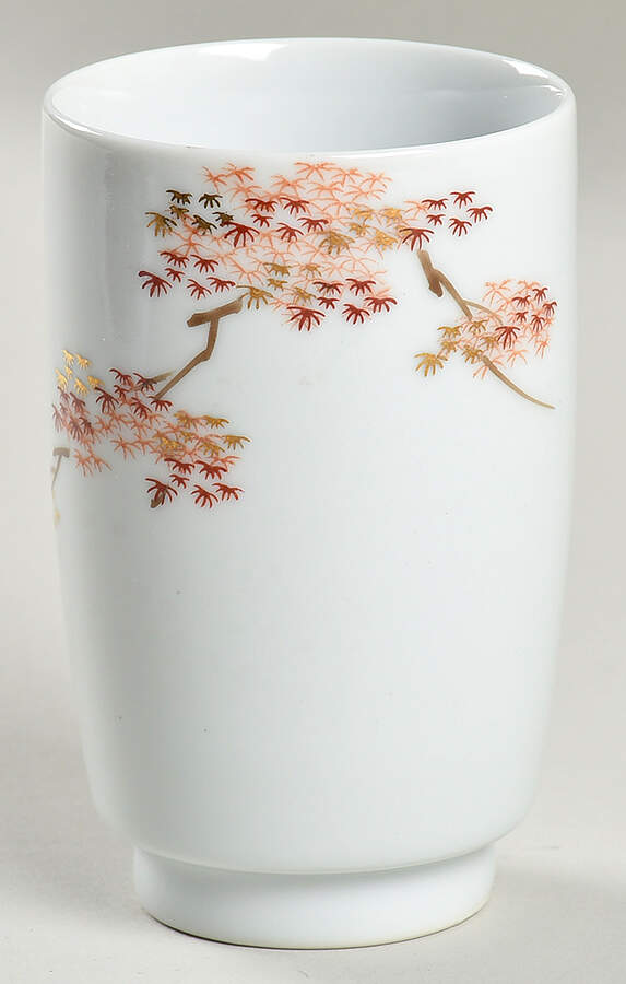 Maple (Coupe) China Bathroom Tumbler by Fukagawa-1