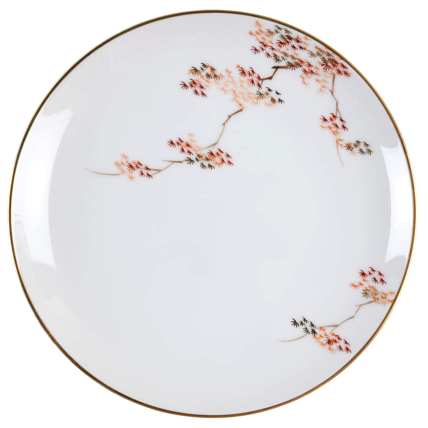 Maple (Coupe) Bread & Butter Plate by Fukagawa-1