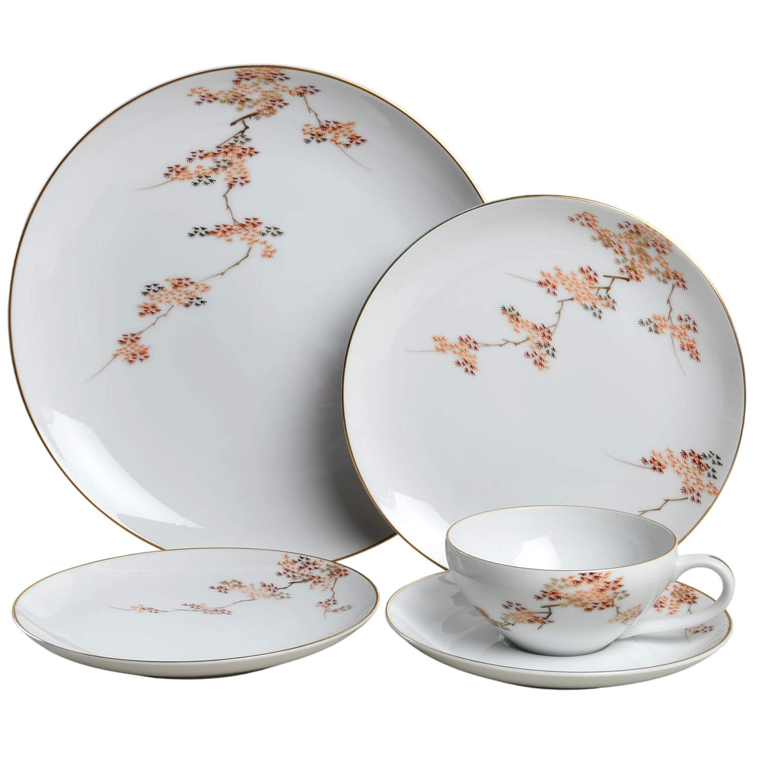 Maple (Coupe) 40 Piece Estate Set by Fukagawa-1