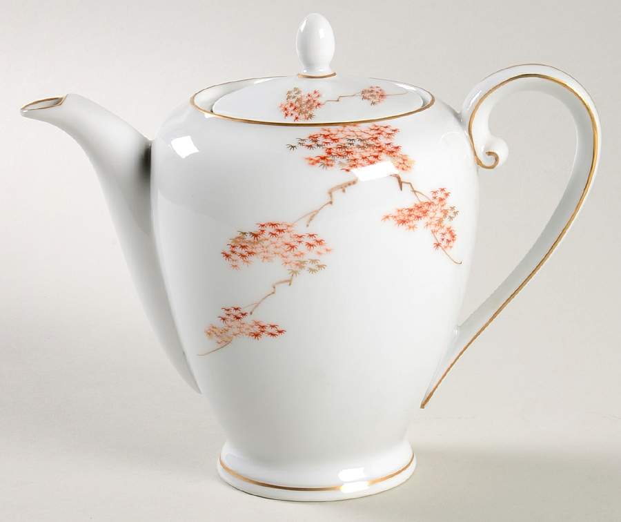 Maple (Coupe) Mini Coffee Pot & Lid by Fukagawa-1