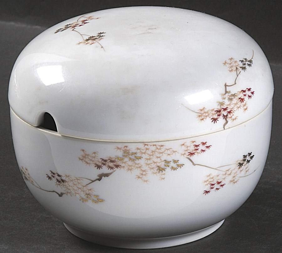 Maple (Coupe) Marmalade & Lid by Fukagawa-1