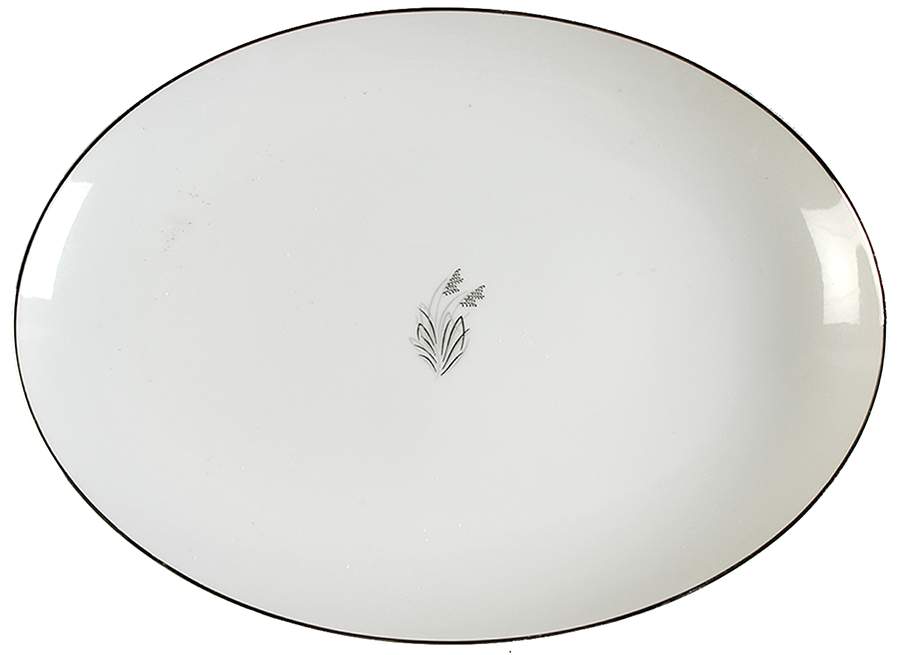 Moonlight 12" Oval Serving Platter by Fukagawa-1
