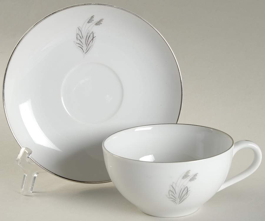 Moonlight Flat Cup & Saucer Set by Fukagawa-1