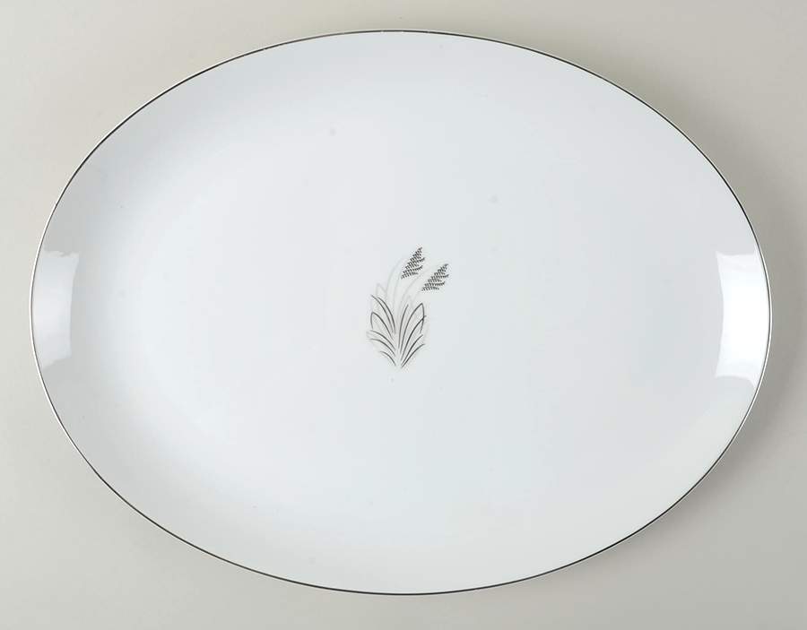 Moonlight 16" Oval Serving Platter by Fukagawa-1
