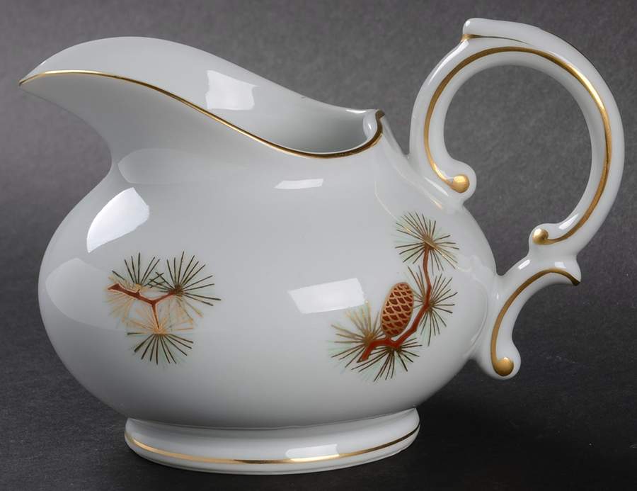 Pine Cone (Coupe Shape) Creamer by Fukagawa-1
