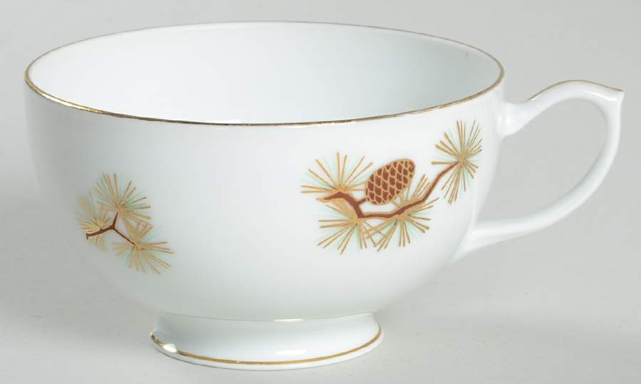 Pine Cone (Rim Shape) Footed Cup by Fukagawa-1