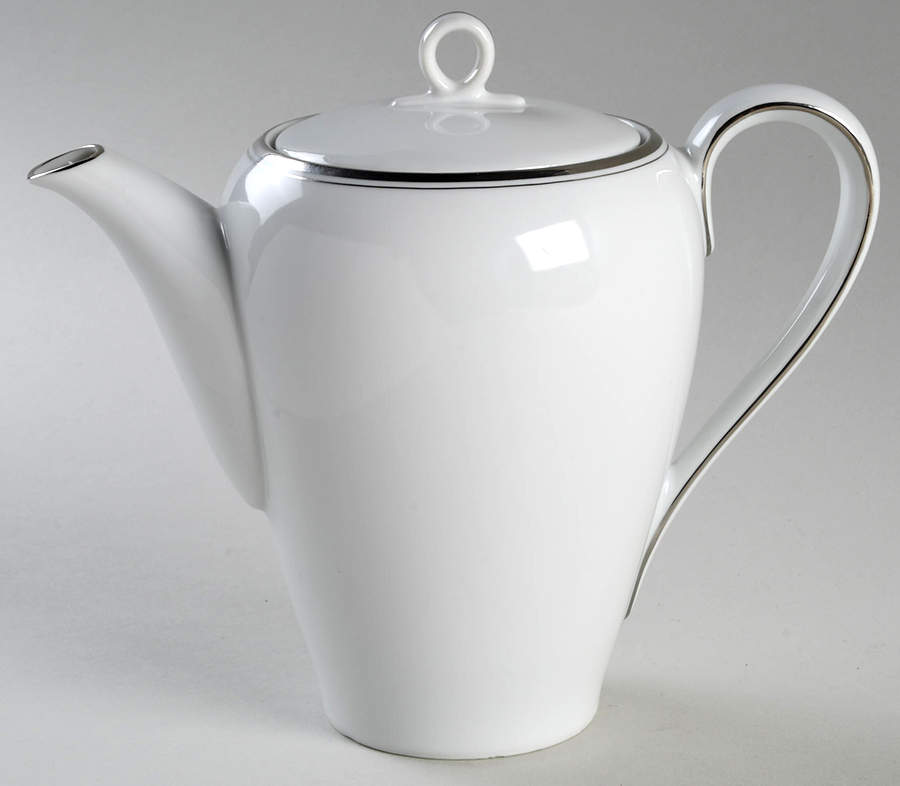 Platinum Coffee Pot & Lid by Fukagawa-1