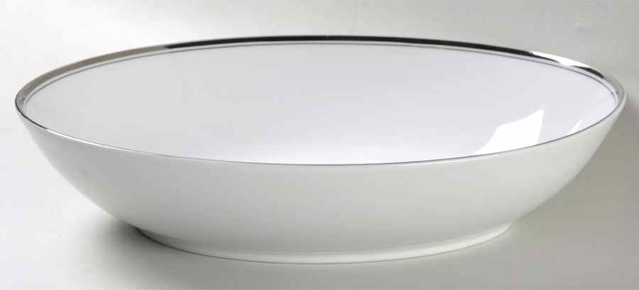 Platinum 10" Oval Vegetable Bowl by Fukagawa-1
