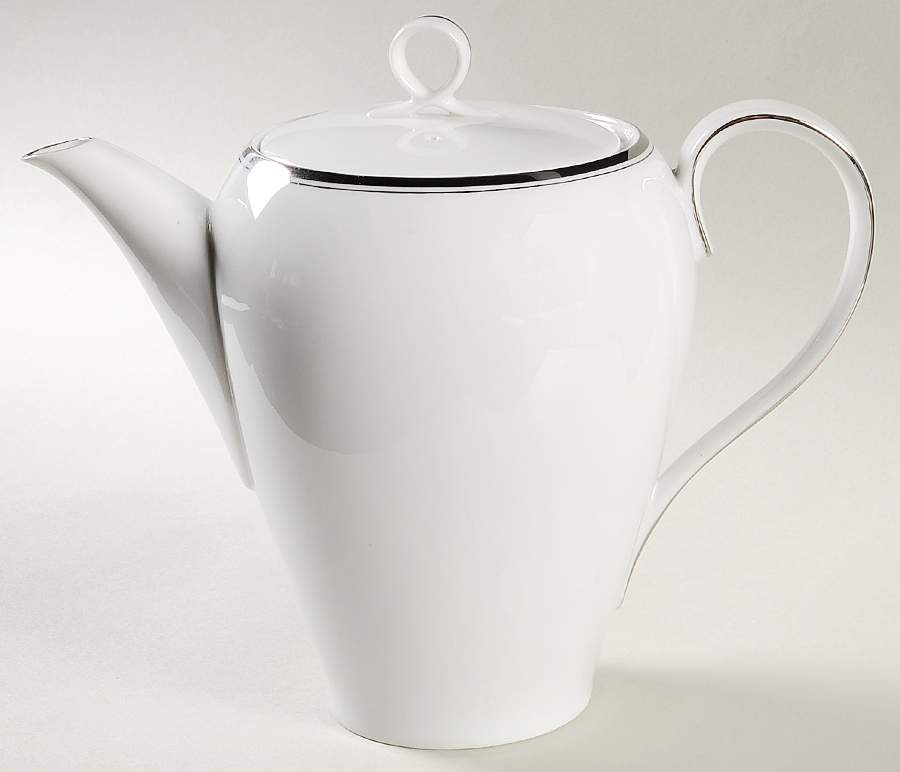 Platinum Coffee Pot & Lid by Fukagawa-1