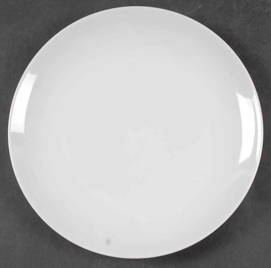 Plain White Salad Plate by Fukagawa-1