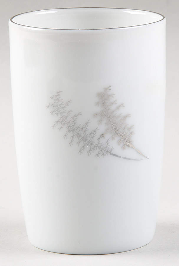Silver Bamboo (3 Groups of Trees) Tall China Tumbler by Fukagawa-1