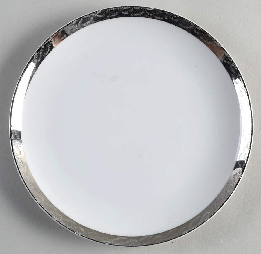 Silver Lichen Salad Plate by Fukagawa-1