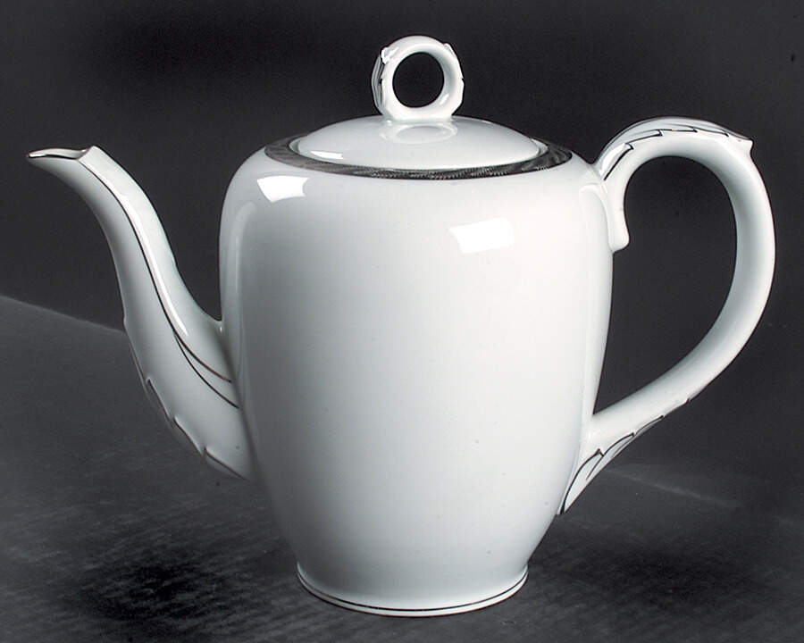 Silver Lichen Teapot & Lid by Fukagawa-1