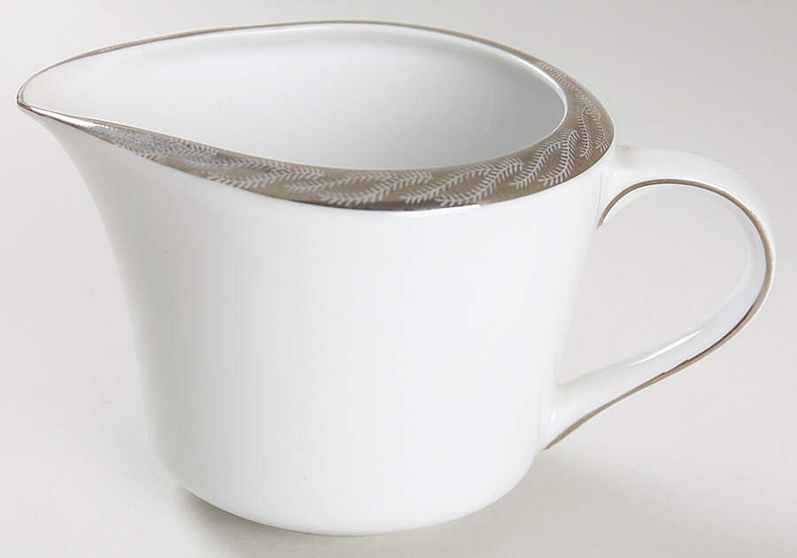 Silver Lichen Creamer by Fukagawa-1