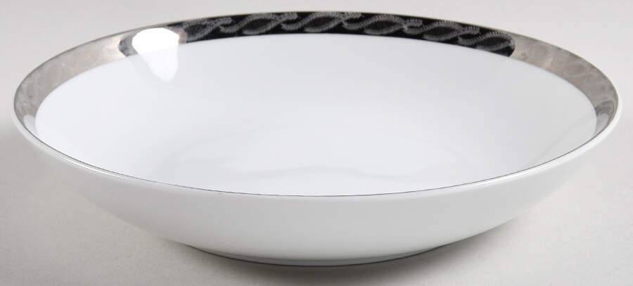 Silver Lichen Coupe Soup Bowl by Fukagawa-1