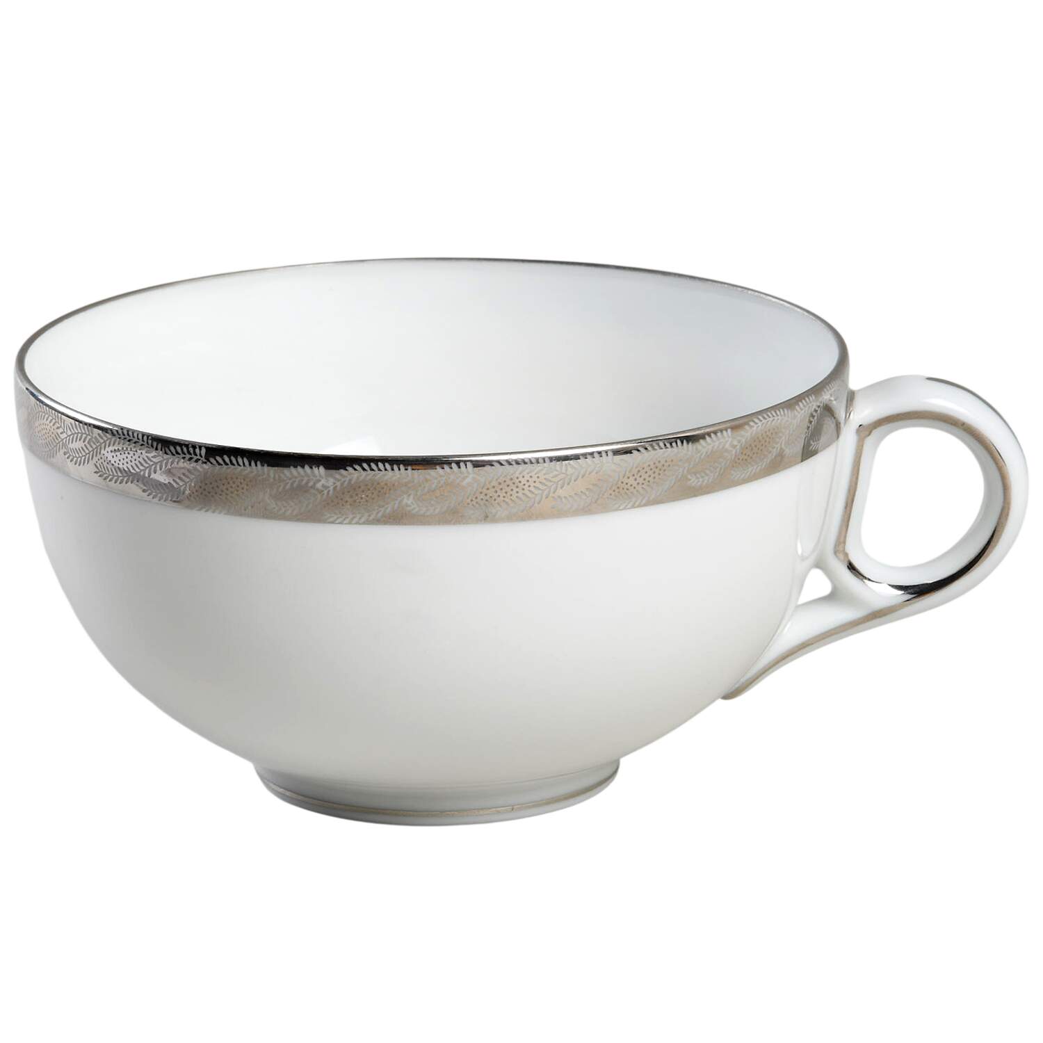 Silver Lichen Flat Cup by Fukagawa-1