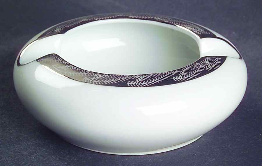 Silver Lichen Small Ashtray by Fukagawa-1