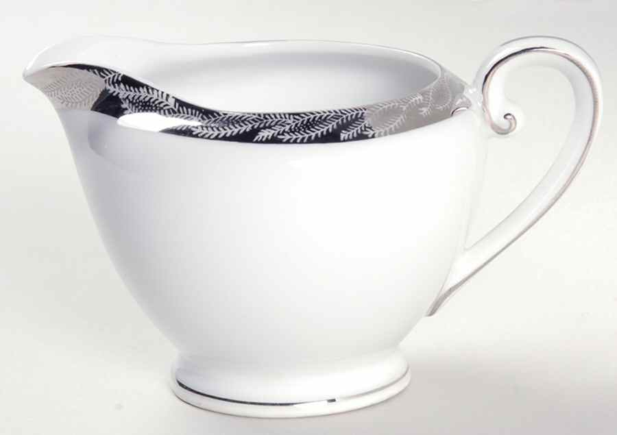 Silver Lichen Mini Creamer by Fukagawa-1