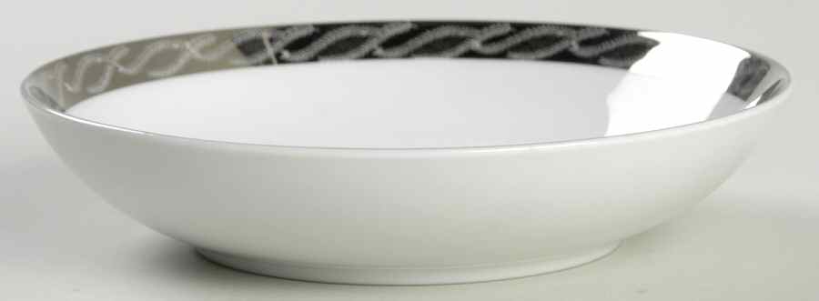 Silver Lichen Fruit/Dessert (Sauce) Bowl by Fukagawa-1