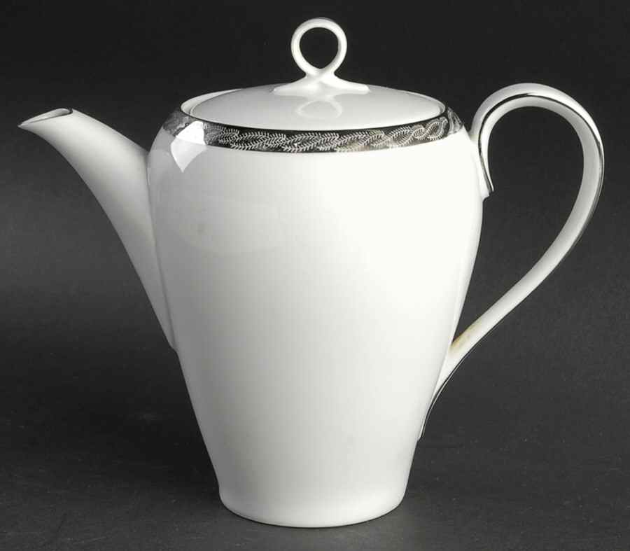 Silver Lichen Mini Coffee Pot & Lid by Fukagawa-1