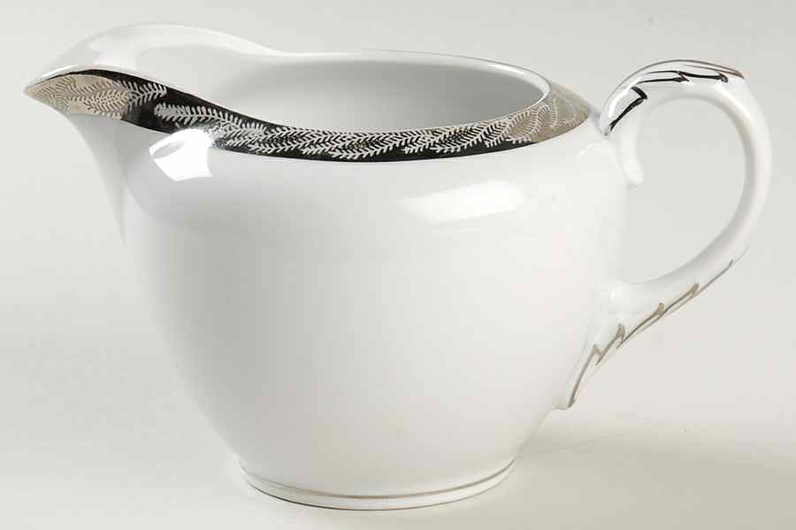 Silver Lichen Creamer by Fukagawa-1