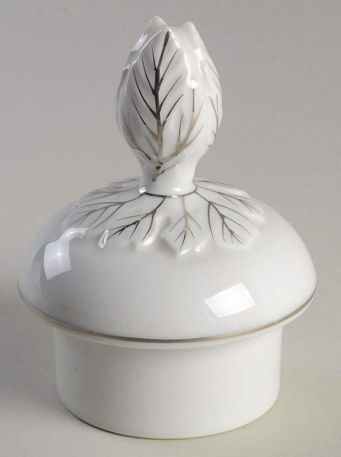 Silver Rose Lid for Coffee Pot by Fukagawa-1