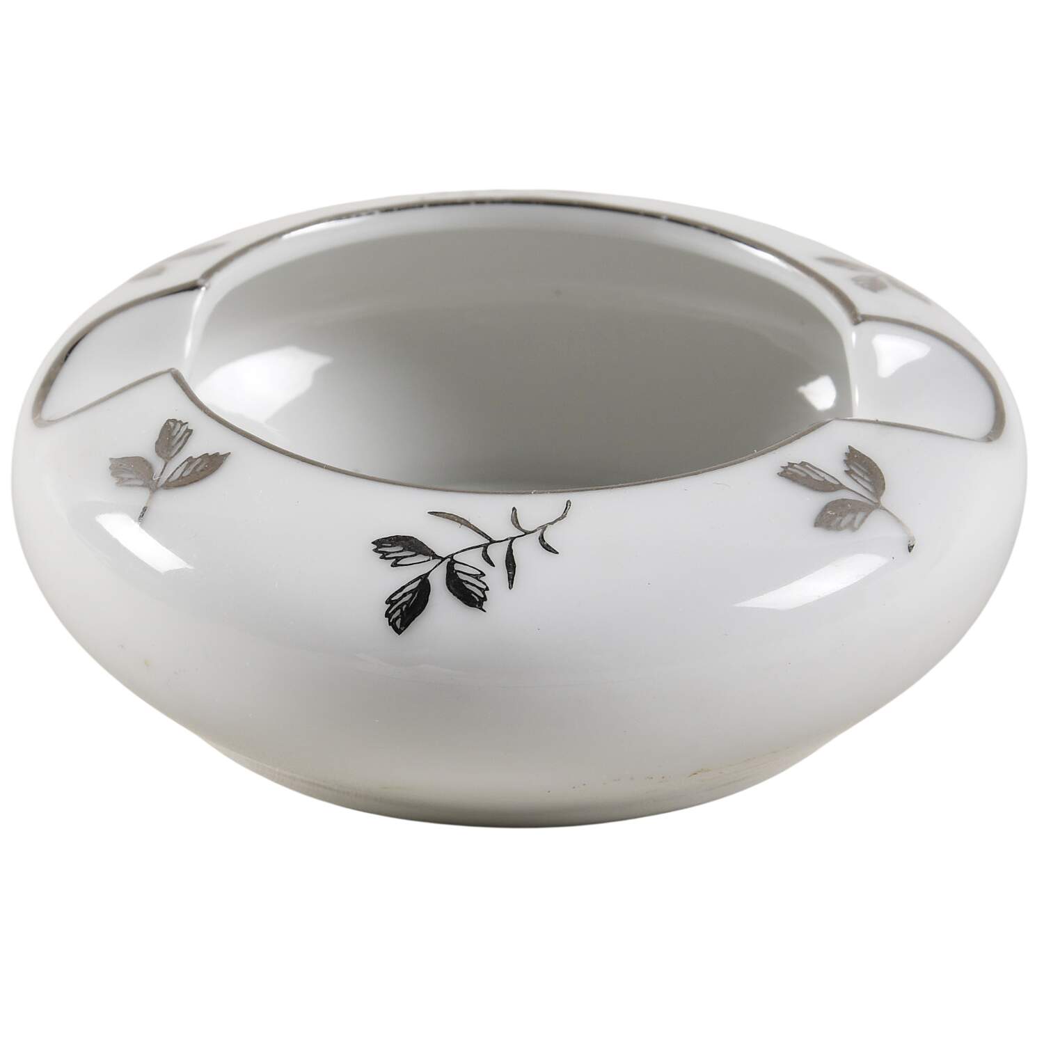 Silver Rose Small Ashtray by Fukagawa-1