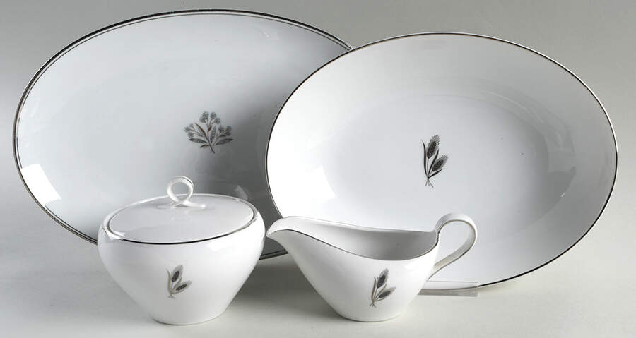 Silver Wheat 5 Piece Hostess Set by Fukagawa-1
