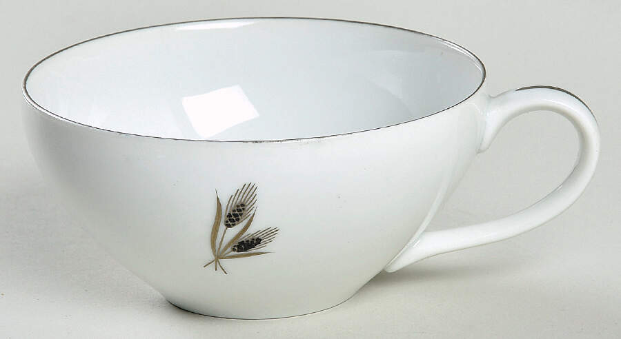 Silver Wheat Flat Cup by Fukagawa-1