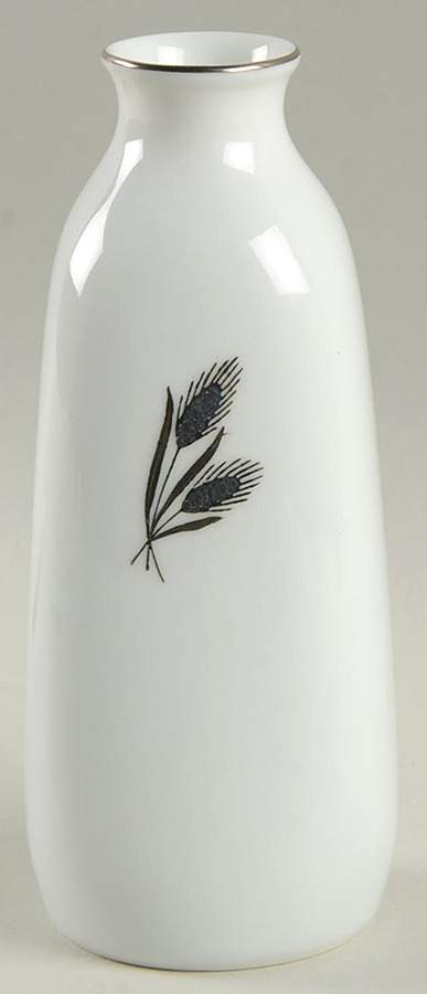 Silver Wheat Sake Bottle by Fukagawa-1